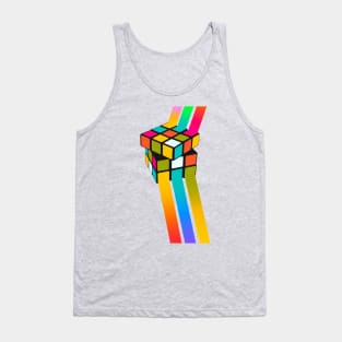 Colorful Rubiks Cube Art Tank Top